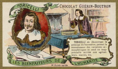 Evangelista Torricelli, físico e matemático italiano (chromolitho) de French School