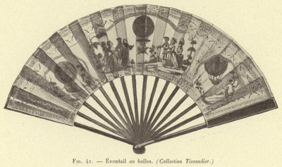 Ventilador de Balão, (Coleção Tissandier) de French School