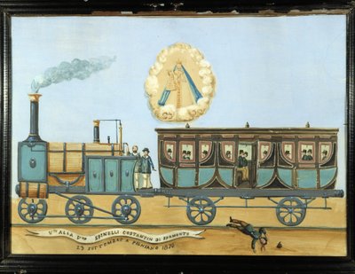 Ex-voto para alguém que caiu de um comboio - Notre-Dame de Laghet de French School