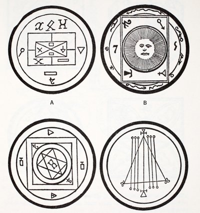 Exemplos de talismãs antigos de French School