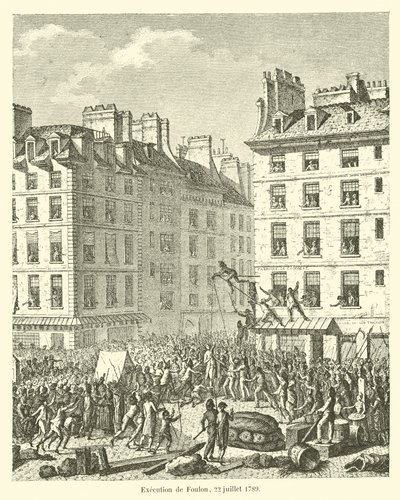 Execução de Foulon, 22 de julho de 1789 de French School