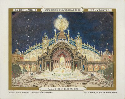 Exposição Mundial da Eletricidade de 1900 de French School