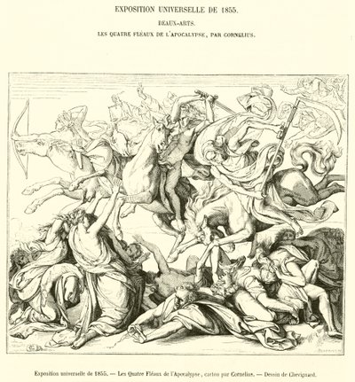Feira Mundial de 1855, As Quatro Fleals of the Apocalypse (gravura) de French School
