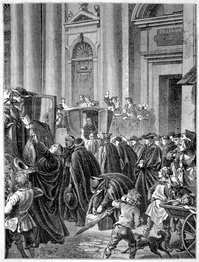 Expulsão dos Jesuítas (1764) - in "Histoire de France populaire" de Henri Martin de French School