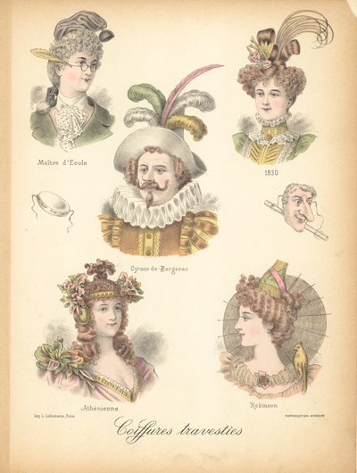 Estilos de cabelo extraordinários de French School