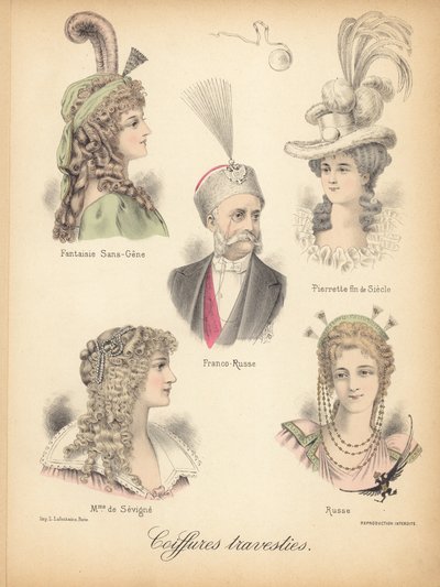 Estilos de cabelo extraordinários de French School