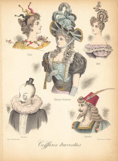 Estilos de cabelo extraordinários de French School