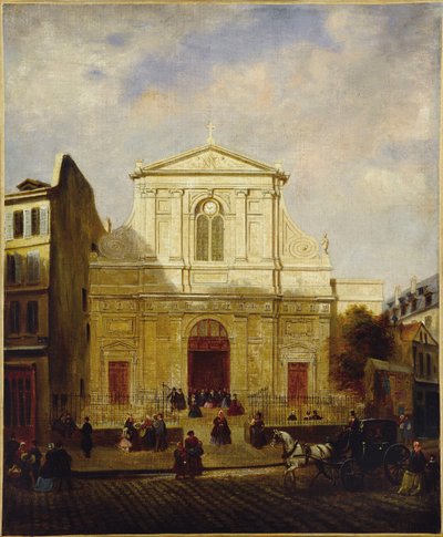 Fachada da igreja de Blancs-Manteaux de French School