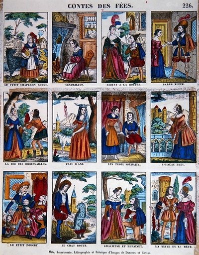 Histórias de Fadas, c.1840 (cor litho) de French School