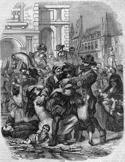 A fome em França no século XVI. de French School