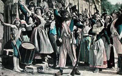 Canção de Despedida (Extracto de um Filme Silencioso), cartão postal do início dos anos 20 (cor litho) de French School