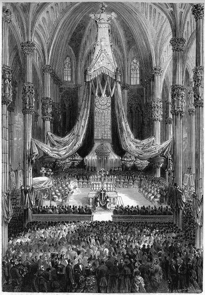 Festa de Santo Ambrósio, São Gervais e São Protais na Igreja de São Marco em Milão de French School