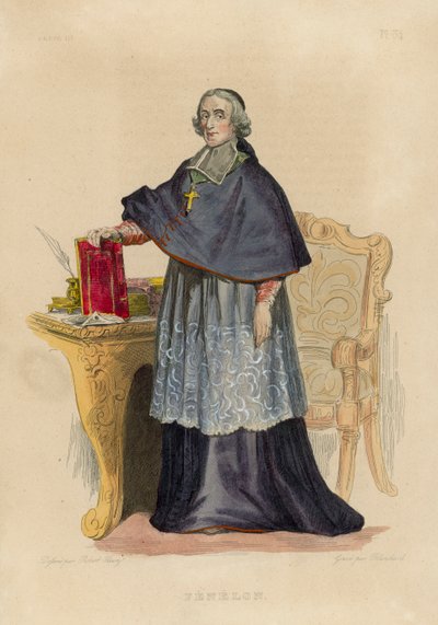 Fenelon (gravação a cores) de French School