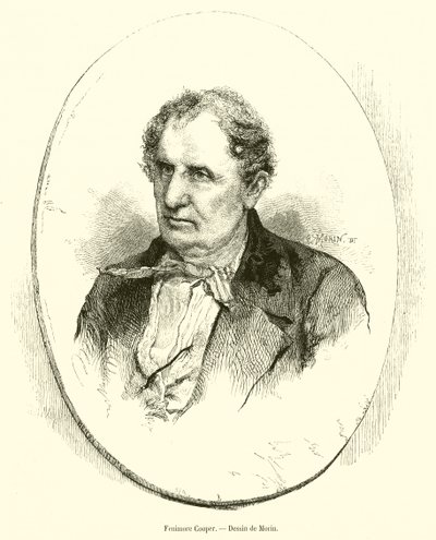 Fenimore Cooper (gravura) de French School