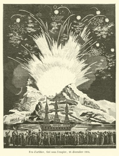 Fogos de artifício, incêndios sob o Império, 16 de dezembro de 1804 de French School