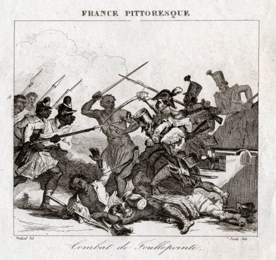 Lutar em Madagáscar. (gravura, ca. 1850) de French School