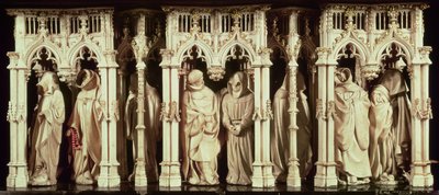 Figuras de monges do túmulo de Philip the Bold, duque de Borgonha (1342-1404), de Jean de Marville (d.1389), Claus Sluter (d.14056) e Claus de Werve (c.1380-1439), encomendado para o mosteiro de French School