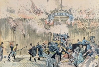 Fogo no Bazar de la Charite, 4 de maio de 1897, de Le Pelerin, 1897 de French School