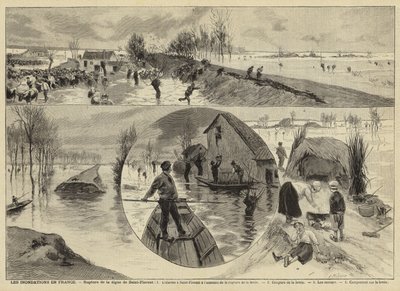Inundações na França, 1897 de French School