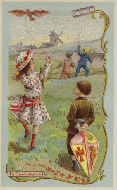 Pipas voadoras (chromolitho) de French School