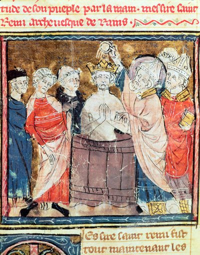 Fol.11r São Remigius, Bispo de Reims de French School