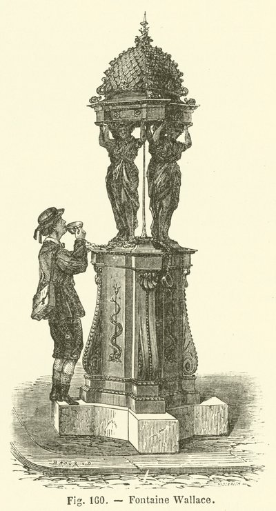 Fontaine Wallace (gravura) de French School