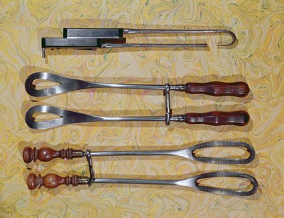 Pinça usada por Jan Palfyn de Ghent (1650-1730) (madeira e metal) de French School
