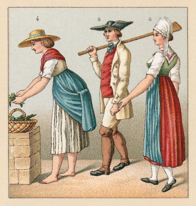 França XIX Cent Costume de French School