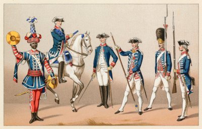 Traje do centavo XVIII França de French School