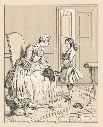 Traje do centavo XVIII França de French School