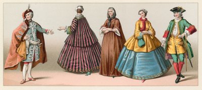 Traje do centavo XVIII França de French School