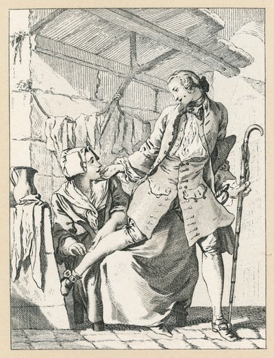 Traje do centavo XVIII França de French School