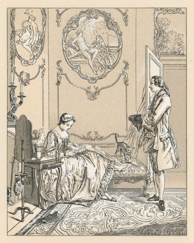 Traje do centavo XVIII França de French School