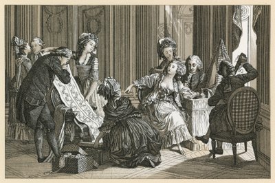 Traje do centavo XVIII França de French School