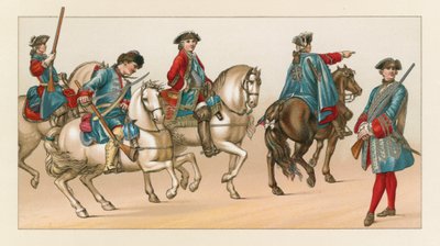 Traje do centavo XVIII França de French School