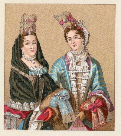 França XVIIth Cent Costume de French School