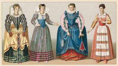 France XVIth Cent Costume de French School
