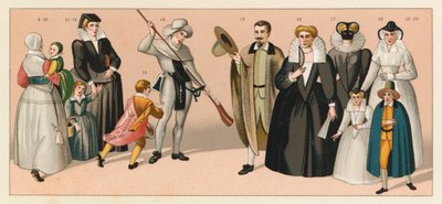 France XVIth Cent Costume de French School