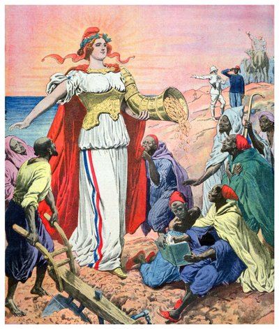 A França como benfeitora das riquezas para o povo de Marrocos de French School