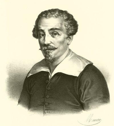 Francesco Albani ou Albano, retrato (gravura) de French School