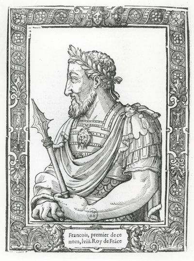 Francisco I da França (gravura) de French School