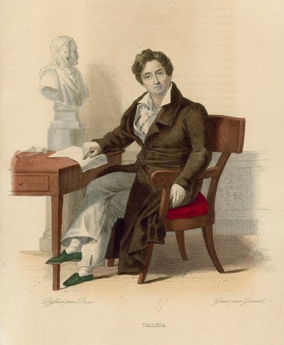 François-Joseph Talma (gravura colorida) de French School