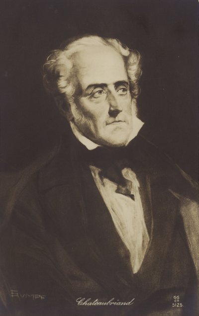 François-René de Chateaubriand (1768-1848), escritor, político e historiador francês de French School