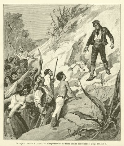 Francois Arago A Alger (engraving) de French School