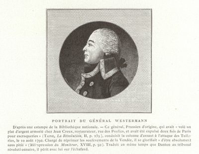 François Joseph Westermann, político francês e general das guerras revolucionárias francesas de French School