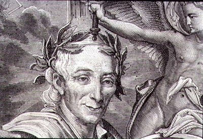 François Marie Arouet de Voltaire (1694-1778) (gravura) de French School