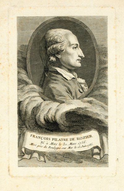 Francois Pilatre de Rozier, c.1785 de French School