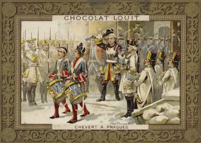 François de Chevert, general francês, no cerco de Praga, 1741 de French School