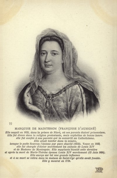 Francoise d Aubigne de French School