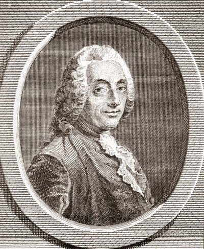 François-Augustin de Paradis de Moncrif, 1687-1770. Escritor e poeta francês. Das horas livres publicadas 1908. de French School